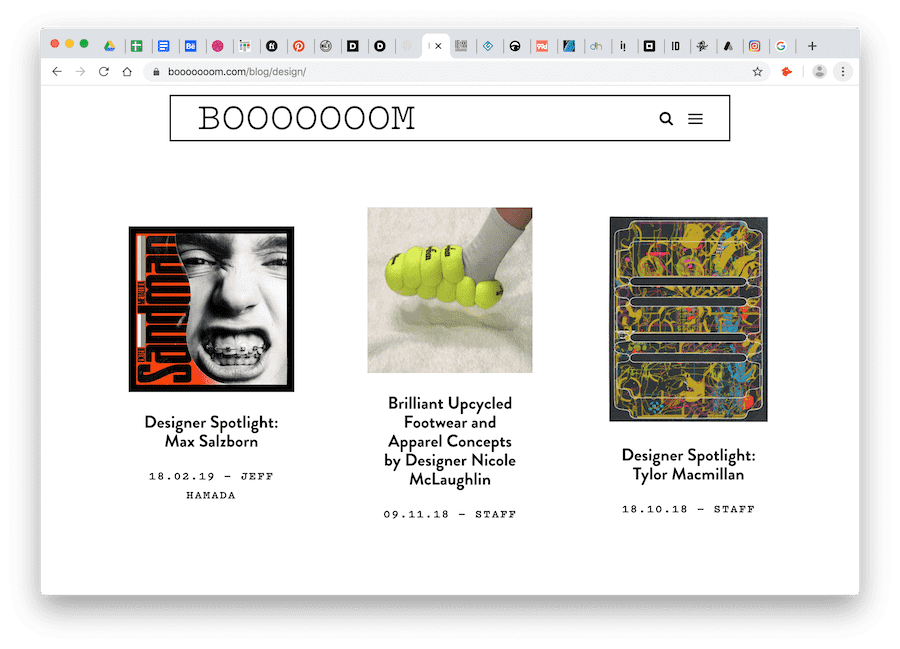 main page on booooooom site
